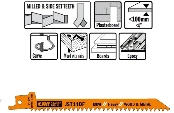 Bajonetový pilový list 150mm BIM Heavy
