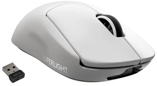 Logitech G PRO X SUPERLIGHT - Herní myš - Optická - 5 tlačítek - Bílá