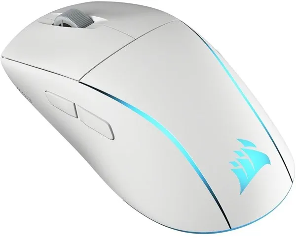 Corsair M75 Lightweight RGB - Herní myš - Optická - 6 tlačítek - Bílá s RGB-LED osvětlením