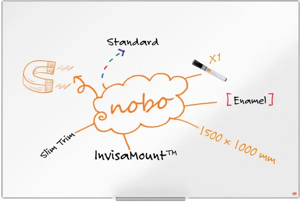 Nobo Impression Pro smaltovaný whiteboard 150x100cm bílý